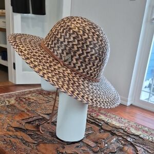 G&L POSITIVE GOODS Brown Woven Sun Hat